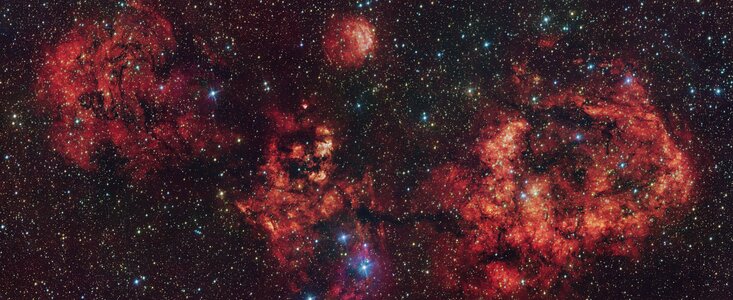 A spooky bat has been spotted flying over the European Southern Observatory’s (ESO’s) Paranal site in Chile, right in time for Halloween. Thanks to its wide field of view, the VLT Survey Telescope (VST) was able to capture this large cloud of cosmic gas and dust, whose mesmerising appearance resembles the silhouette of a bat.