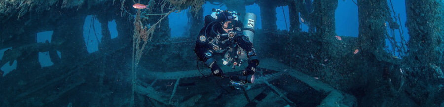 Scientists are working to protect Europe’s underwater and coastal heritage that is threatened by climate-related hazards. © Marcello Di Francesco, IANTD, THETIDA, 2025