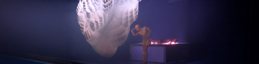 Virtual reality and AI bring fresh possibilities to the performing arts. Instituto Stocos at Teatro Museo de Navarra. Photo by Alex Thunder, 2024