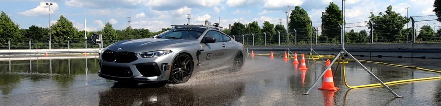 In one project with UK partners, researchers test automated vehicles to improve safety. © Maikol Funk Drechsler, THI/CARISSMA, 2025