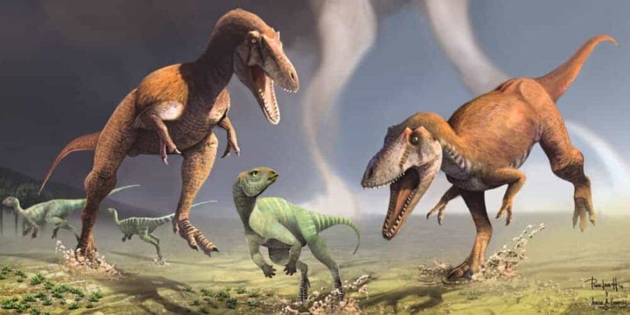 Newly-discovered dinosaur had &#8216;T. rex arms&#8217; that evolved independently