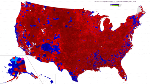 Grad student’s 2016 election map zeroes into neighborhoods