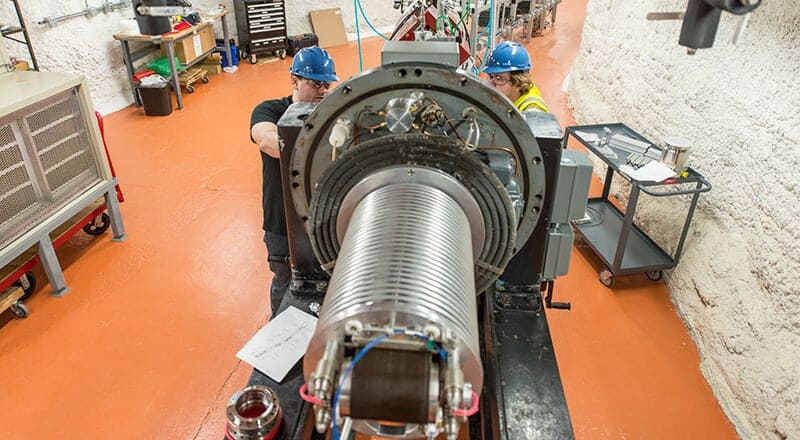 Researchers create first low-energy particle accelerator beam underground in U.S.