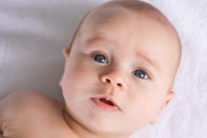 Closeup of a baby