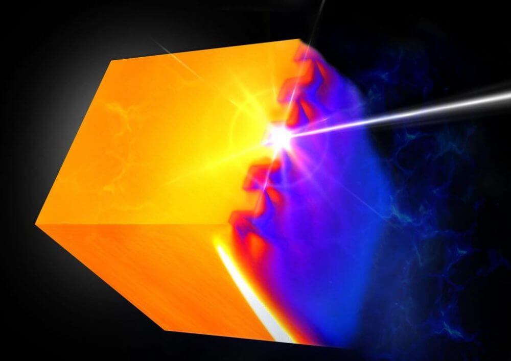 Extremely small and fast Laser ignites hot plasma