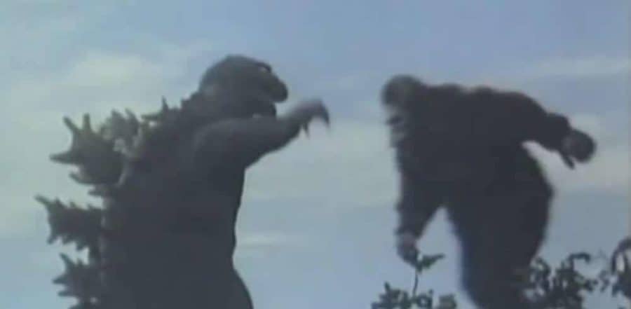 Godzilla battles King Kong in King Kong vs. Godzilla (1962). This film attracted the highest Japanese box office attendance figures in the entire Godzilla series to date.[44]