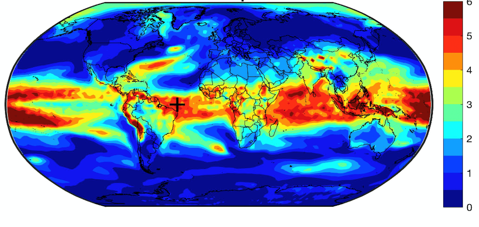 Global heat map