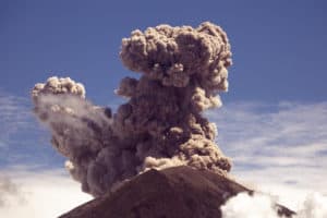 Agung, a volcano in Bali, had an explosive eruption in 2018.