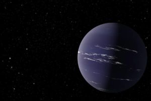 Photo caption: An artist's rendering of TOI-1231 b, a Neptune-like planet about 90 light years away from Earth. Credit: NASA/JPL-Caltech