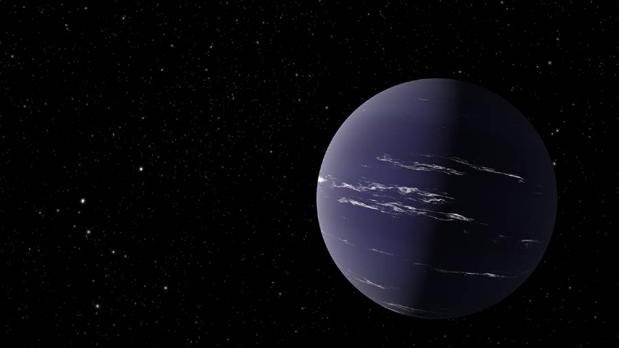 Photo caption: An artist's rendering of TOI-1231 b, a Neptune-like planet about 90 light years away from Earth. Credit: NASA/JPL-Caltech