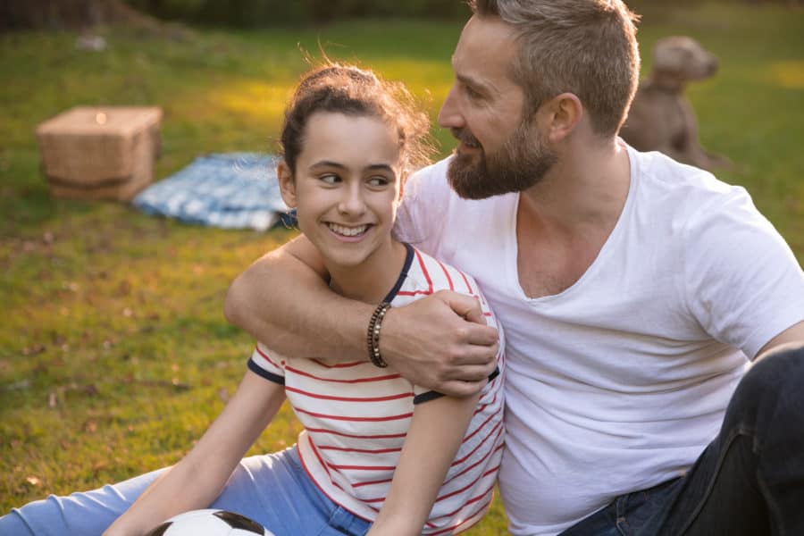 Closeness with fathers had broad, positive effects across adolescence for both daughters and sons, a Penn State study found. IMAGE: GETTY IMAGES NIKADA
