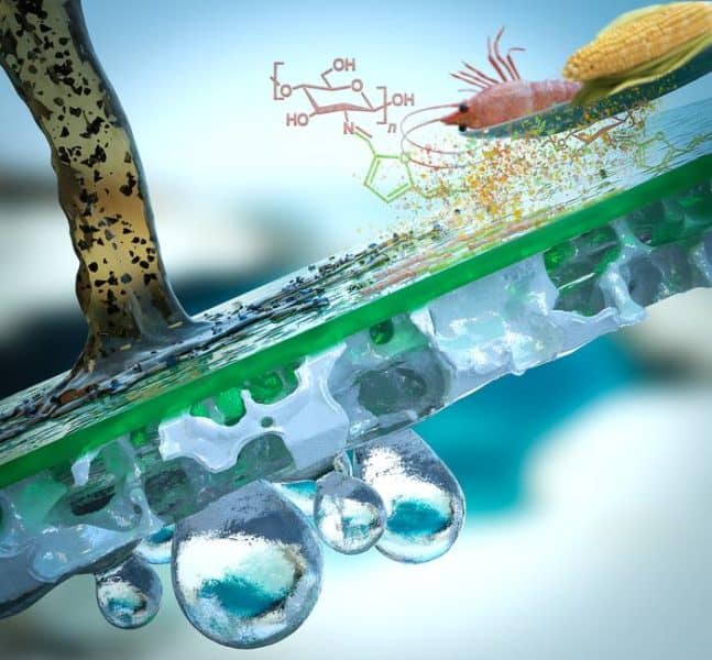 A team of KAUST chemical engineers has designed a sustainable thin-film composite membrane made from a natural nontoxic polymer derived from shrimp shell waste.