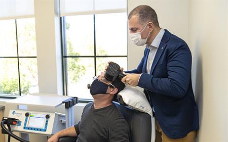 Transcranial magnetic stimulation involves exposing patients to a series of short magnetic pulses that stimulate nerve cells in areas of the brain known to be associated with major depression.