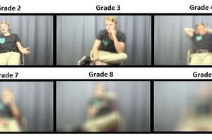 Visual depiction of the actual blur grades used in this study.