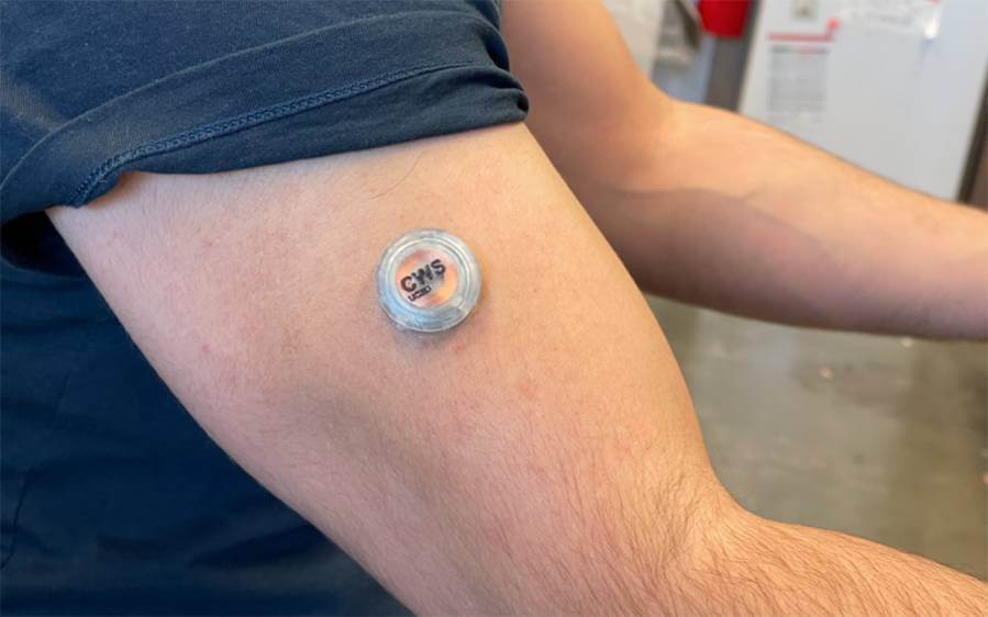Researchers at the UC San Diego Center for Wearable Sensors describe their device in a paper published May 9 in Nature Biomedical Engineering.