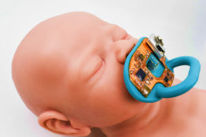 A wireless, bioelectronic pacifier could eliminate the need for invasive blood draws.
