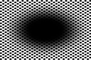 The 'expanding hole' is an illusion new to science, strong enough to prompt the human eye pupils to dilate in anticipation of entering a dark space.