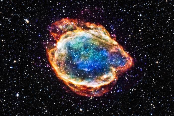 G299 was left over by a particular class of supernovas called Type Ia.
