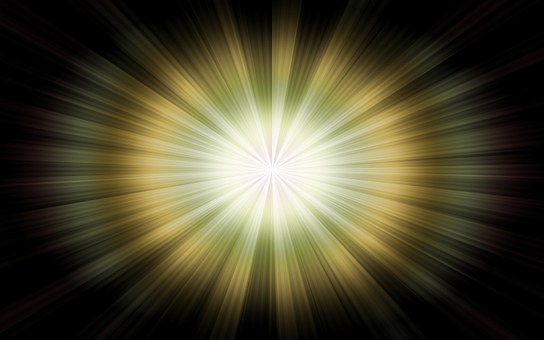 An illustration of a bright flash