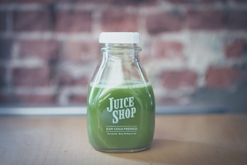 Jar of green juice