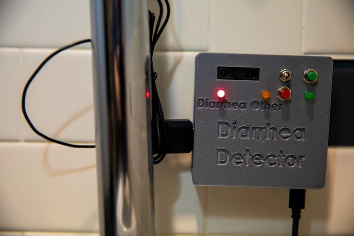 Toilet audio sensor