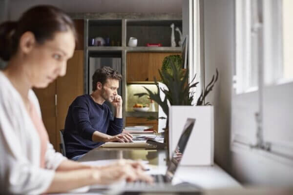 Couples don’t have the same experience when both work from home