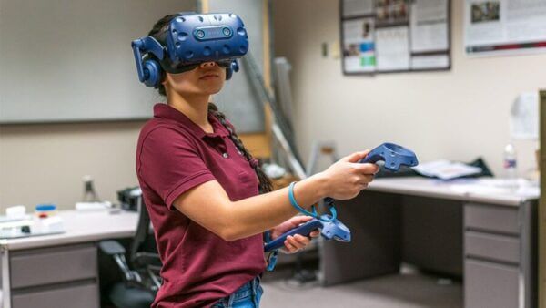 Renee Abbott and Ana Diaz Artiles are looking into multisensory virtual reality technology as a tool to support the behavioral health of astronauts on long-duration missions. Texas A&M Engineering
