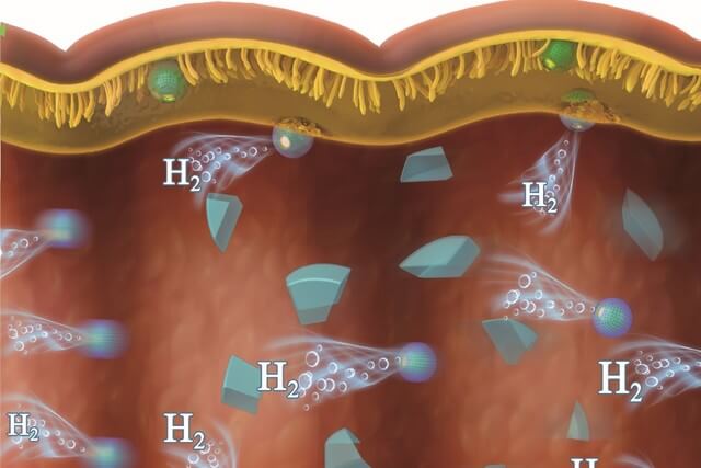 Chemical “micromotors,” as illustrated here, can effectively deliver insulin in rats without an injection.