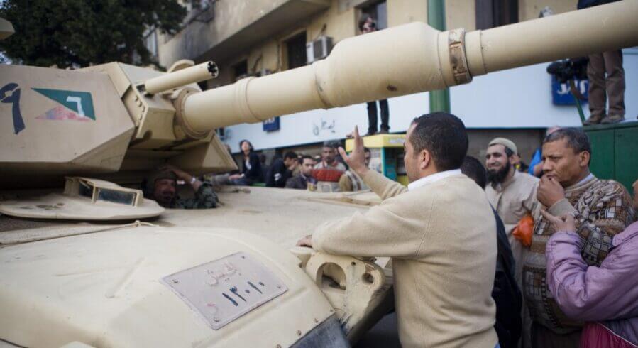 Protestors in Cairo during the Arab Spring in 2011 Photo: Hossam el-Hamalawy/Flickr (CC BY 2.0)