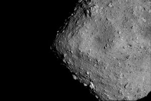 Ryugu asteroid closeup
