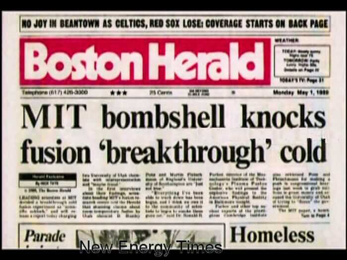 Boston Herald, MIT, Cold, Fusion Boston Herald, MIT, Cold, Fusion