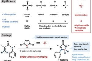 Single Carbon Atom Doping Reactions