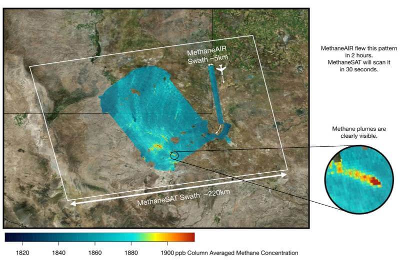 More precise than other methane-sensing satellites, MethaneSAT will allow scientists to track emissions to their sources and provide key data for reduction efforts. It is scheduled to launch early next year. Courtesy of Steven Wofsy