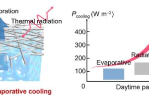 Scientists from Tsinghua University develop an integrated radiative and evaporation cooling technology by using an evaporative hydrogel and permeable radiative cooling layer to achieve cooling.