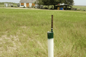 Pipe sticking out of ground