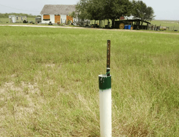 Pipe sticking out of ground