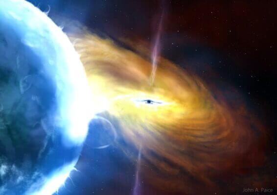  a black hole accretion.