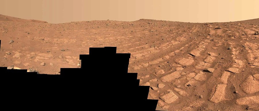 Bands of rocks may have been formed by a very fast, deep river – the first such evidence found for on Mars