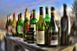 Bottles of booze. Credit Pixabay