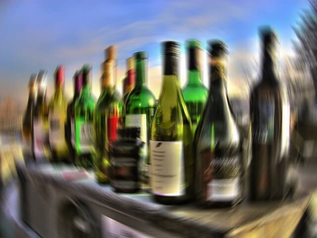 Bottles of booze. Credit Pixabay