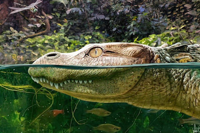 New alligator identified in Asia. Image courtesy of Nature.