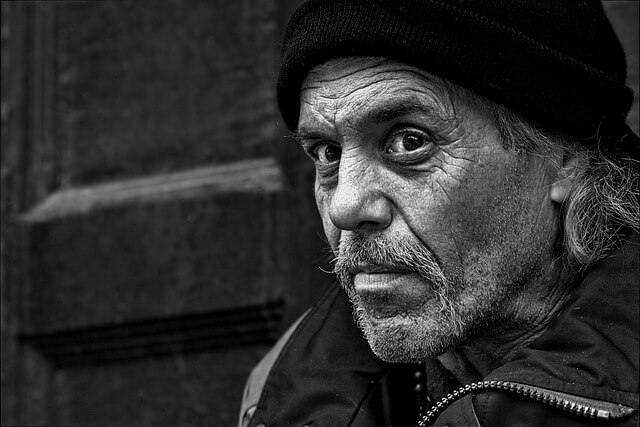 Homeless man. Pixabay