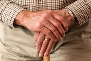 Elderly man's hands. Pixabay