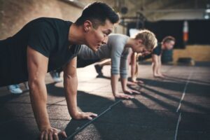 Man doing pushup