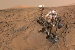 Image: A selfie, taken by the Curiosity rover on the surface of Mars in June 2016. The Curiosity rover used the pyrolysis-GCMS equipment described in this notice (Secondary Creator Credit: NASA/JPL-Caltech/MSSS).