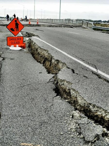 Damage after a powerful earthquake in New Zealand in 2011. Researchers at UT Austin are working to forecast earthquakes with artificial intelligence.