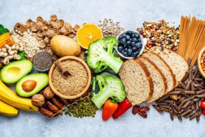 Healthy foods high in fiber