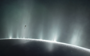 Dramatic plumes spray water ice and vapor from many locations along the famed "tiger stripes" near the south pole of Saturn's moon Enceladus. The tiger stripes are four prominent, approximately 84-mile- (135-kilometer-) long fractures that cross the moon's south polar terrain. Credit: NASA/JPL-Caltech/Space Science Institute