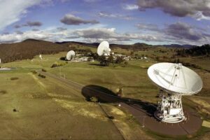 The radio antennas of the NASA’s Canberra Deep Space Communications Complex are located near the Australian capital. It’s one of three Deep Space Network complexes around the world that keep the agency in contact with over 40 space missions. The DSN m... Credit: NASA/JPL-Caltech