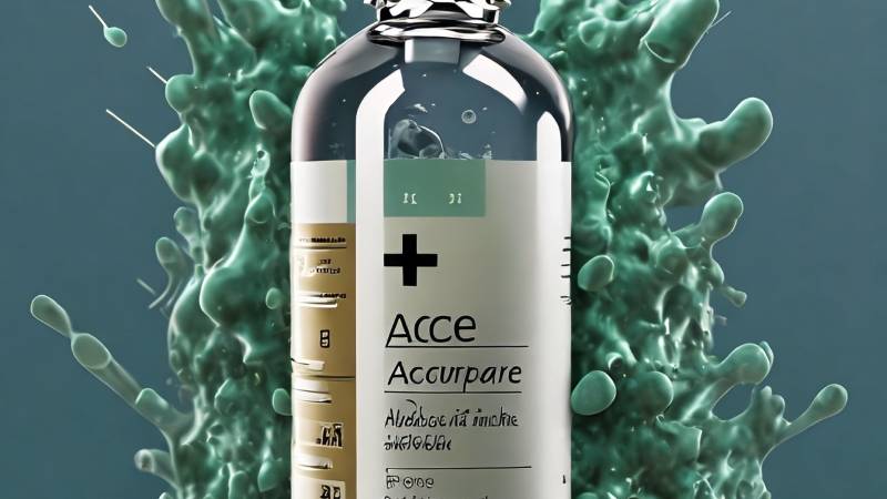 artist's conception of an acne vaccine vial